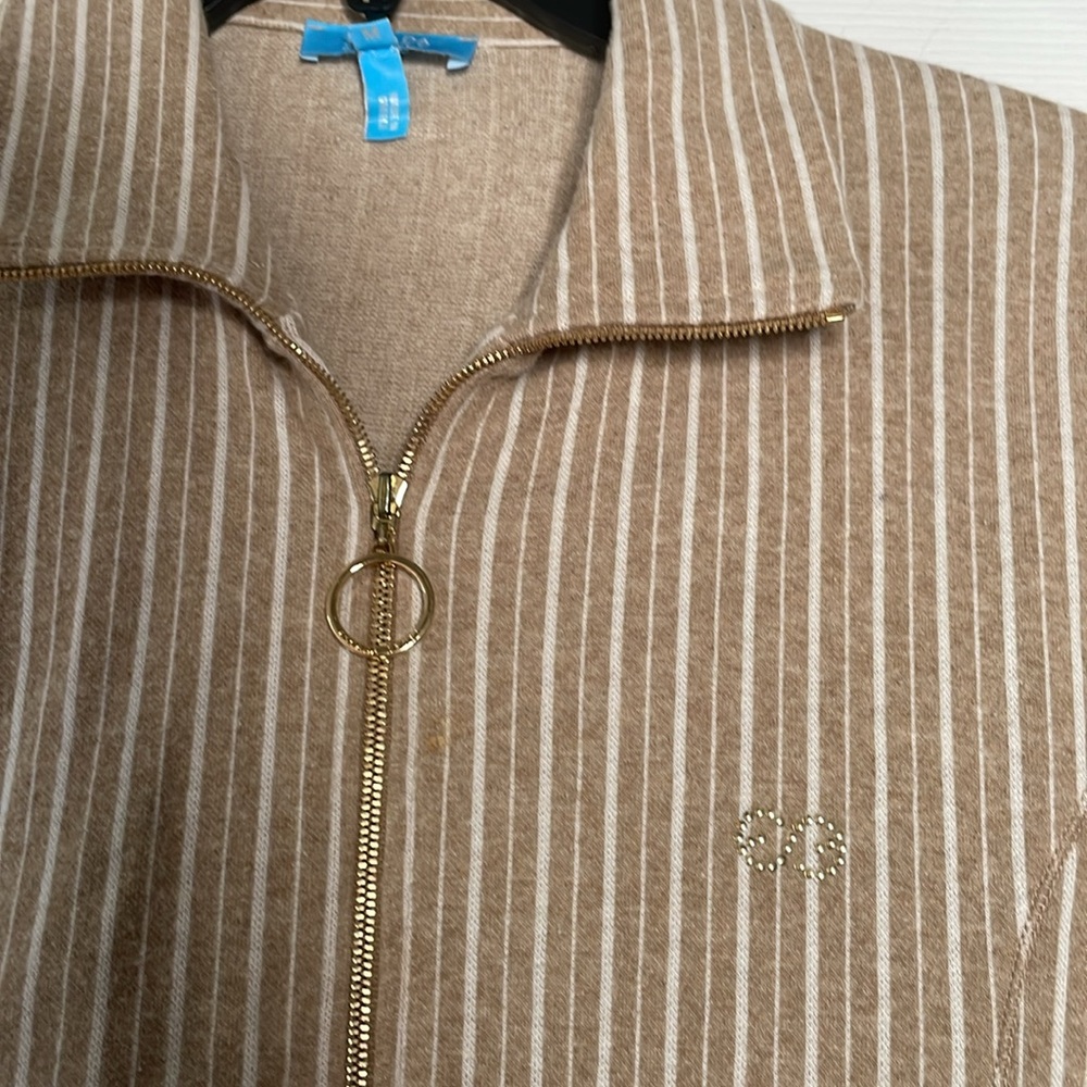 Vintage Escada sport striped zip up sweatshirt - Picture 2 of 5